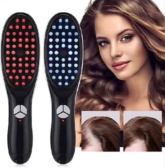 Cepillo Masajeador Láser 4 en 1 – Tratamiento Capilar y Anticaída en Casa